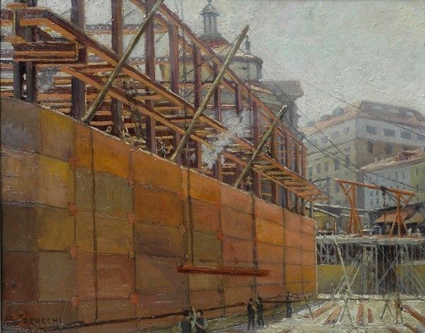 Aldo Saracchi - Cassa di Risparmio delle Pp. Ll. Costruzione dello Scafo Metallico