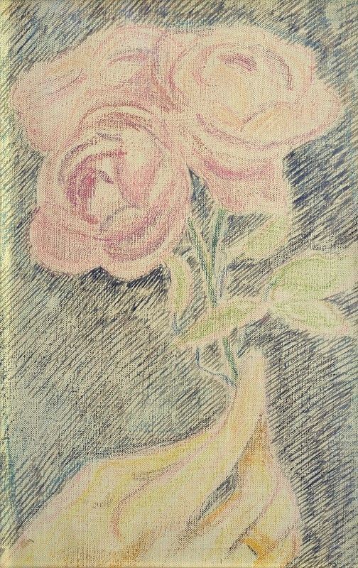 Carlo Levi : Rose  - Pastelli su tela - Asta Arte Moderna e Contemporanea Grafica ed Edizioni - Galleria Pananti Casa d'Aste