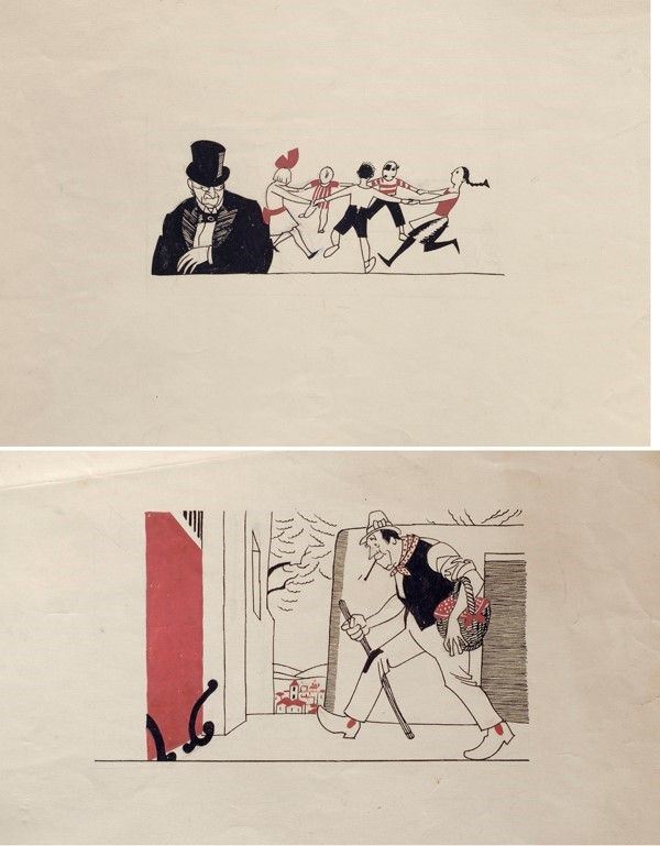 Piero Bernardini - Il girotondo; Contadini