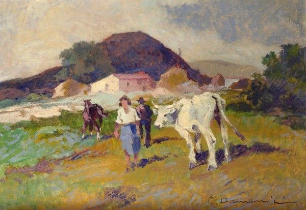 Carlo Domenici - Paesaggio rustico