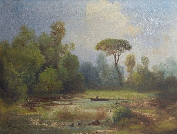 Henry Mark&#242; - Paesaggio con stagno