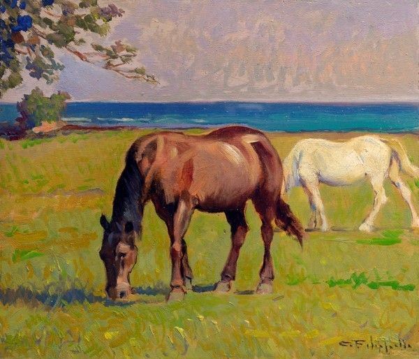 Cafiero Filippelli - Cavalli al Pascolo