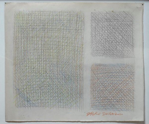 Piero Dorazio : Reticoli  (1980)  - Pastelli su carta - Asta Arte Moderna e Contemporanea Grafica ed Edizioni - Galleria Pananti Casa d'Aste