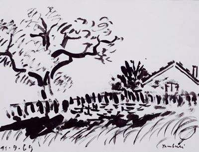 Paesaggio con Casa