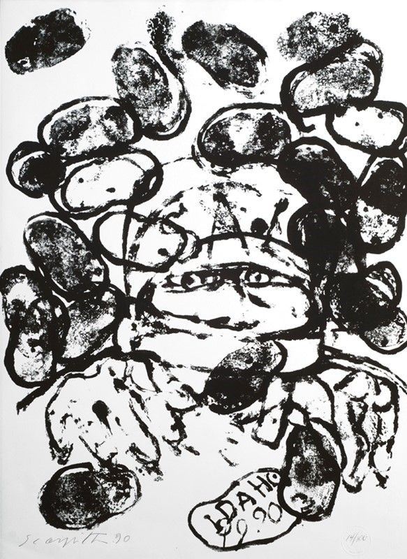 Salvatore Scarpitta : Senza titolo  (1990)  - Litografia - Auction Arte Moderna e Contemporanea Grafica ed Edizioni - Galleria Pananti Casa d'Aste
