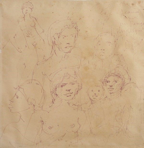 Gen Paul : Composizione  - China su carta - Auction Arte Moderna e Contemporanea Grafica ed Edizioni - Galleria Pananti Casa d'Aste