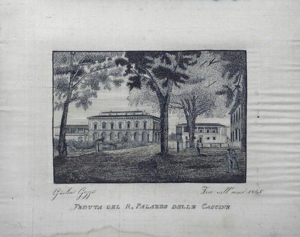 Giulia Gozzi - Veduta del R. Palazzo delle Cascine