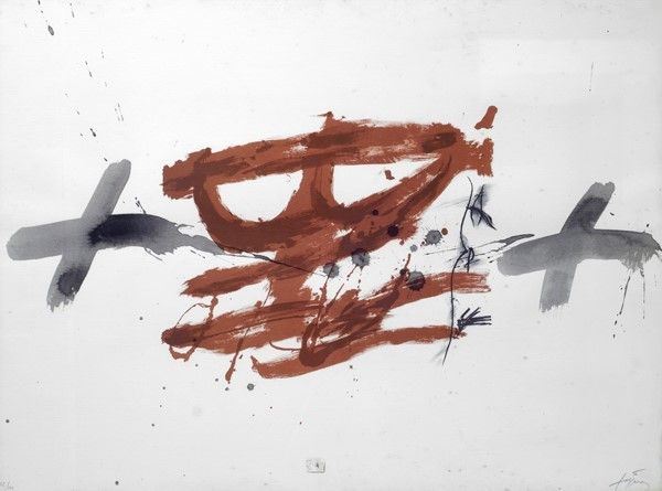 Antoni Tapies : Senza titolo  - Litografia - Auction Arte Moderna e Contemporanea Grafica ed Edizioni - Galleria Pananti Casa d'Aste