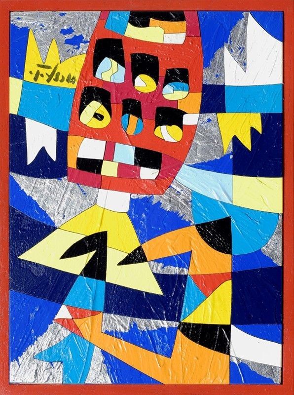 Ugo Nespolo : Remote in silver  - Acrilico su tavola - Auction Arte Moderna e Contemporanea - III - Galleria Pananti Casa d'Aste