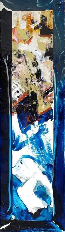 Mario Schifano : Senza titolo  - Tecnica mista su tela - Asta Arte Moderna e Contemporanea Grafica ed Edizioni - Galleria Pananti Casa d'Aste