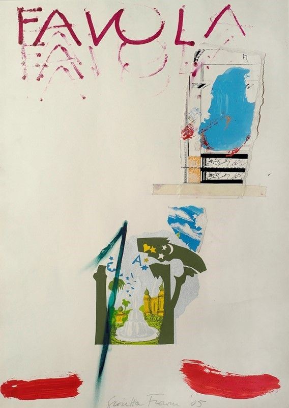 Giosetta Fioroni : Favola  (2005)  - Tecnica mista su base serigrafica - Auction Arte Moderna e Contemporanea - III - Galleria Pananti Casa d'Aste