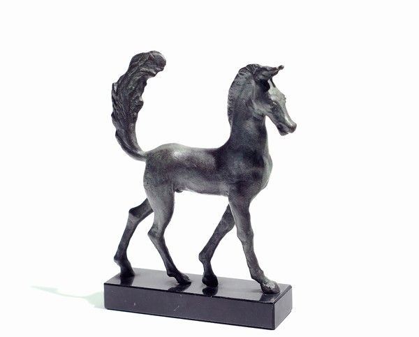 Antonio Berti : Cavallo  - Scultura in bronzo - Asta Artisti per l'UNICEF - Galleria Pananti Casa d'Aste