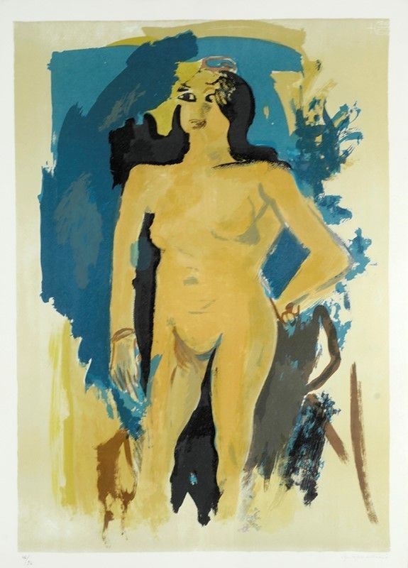 Ugo Capocchini : Nudo  (1970)  - Litografia - Asta Artisti per l'UNICEF - Galleria Pananti Casa d'Aste