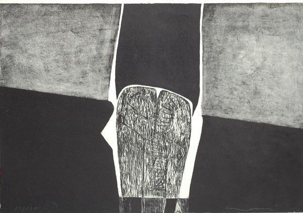 Arturo Carmassi : Composizione n. 2  (1960)  - Litografia - Asta Artisti per l'UNICEF - Galleria Pananti Casa d'Aste