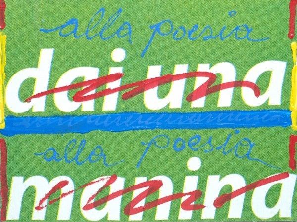 Lucia Marcucci : Alla poesia  (2011)  - Tecnia mista su tela - Asta Artisti per l'UNICEF - Galleria Pananti Casa d'Aste