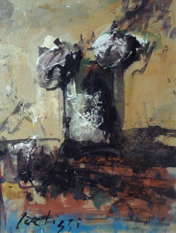 Sergio Scatizzi : Fiori  - Tempera su carta intelata - Auction Arte Moderna e Contemporanea, Edizioni e Grafica - I - Galleria Pananti Casa d'Aste