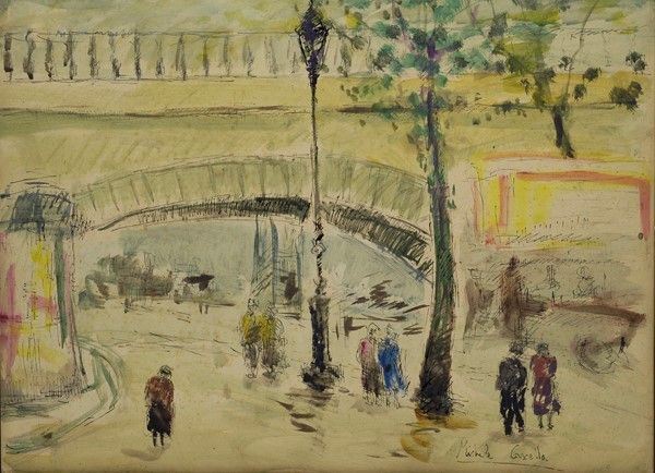 Michele Cascella - Strada Parigina