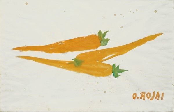 Ottone Rosai : Carote  (1953)  - Acquerello su carta - Auction Arte Moderna e Contemporanea, Edizioni e Grafica - I - Galleria Pananti Casa d'Aste