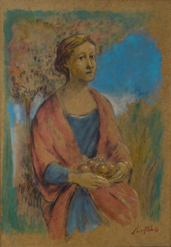 Domenico Purificato - Donna Seduta