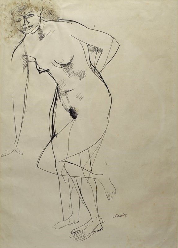 Bruno Saetti - Nudo