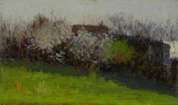 Giovanni March - Paesaggio con alberi