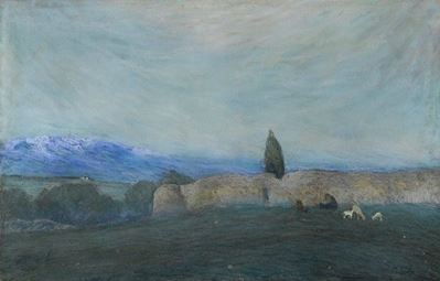 Paesaggio con Contadinella e Pecore