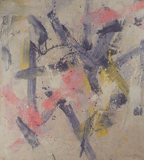 Toti Scialoja : Virgo  (1986)  - Vinavil e pigmenti su tela - Asta Arte Moderna e Contemporanea, Edizioni e Grafica - I - Galleria Pananti Casa d'Aste