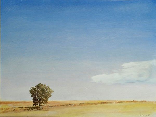 Rodolfo Ceccotti - Paesaggio con albero
