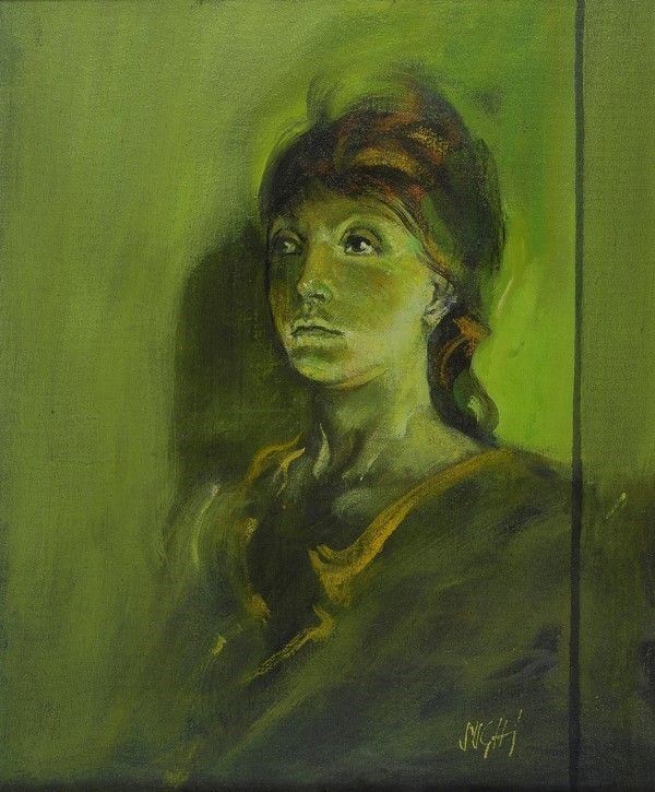 Alberto Sughi - Volto Femminile