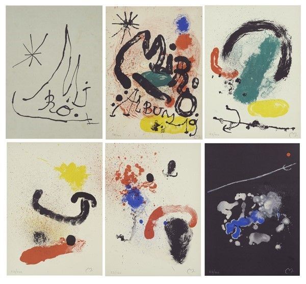 Joan Mir&#242; : Album 19  (1963)  - Asta Autori dell'800-900 - I - Galleria Pananti Casa d'Aste
