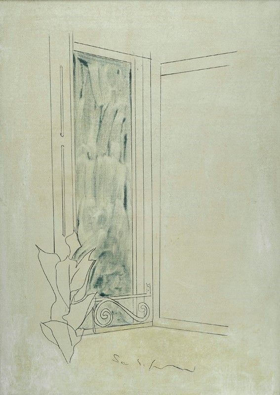 Mario Schifano : Senza titolo  (anni '70)  - Smalto su tela - Auction Arte Moderna e Contemporanea, Edizioni e Grafica - I - Galleria Pananti Casa d'Aste
