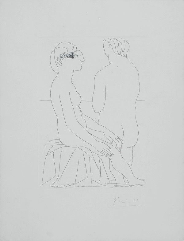 Pablo Picasso : Femmes au Bain  (1934)  - Acquaforte (Suite Vollard) - Asta Arte Moderna e Contemporanea, Edizioni e Grafica - I - Galleria Pananti Casa d'Aste