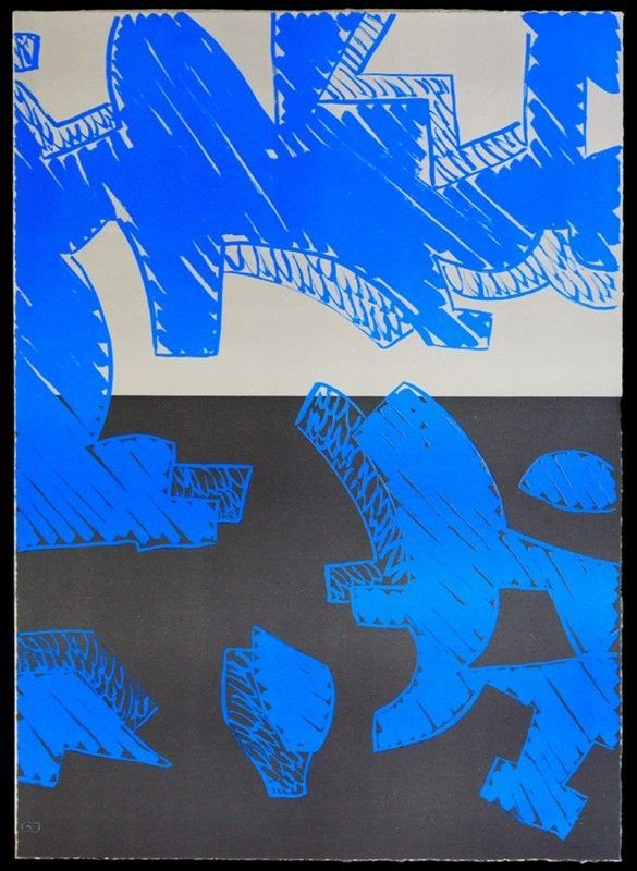 Carla Accardi : Blu  (2000)  - Litografia - Asta Arte Moderna e Contemporanea, Edizioni e Grafica - I - Galleria Pananti Casa d'Aste