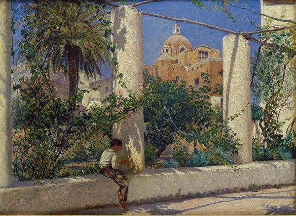 T. Morloyd - Ragazzo sul Muretto a Capri
