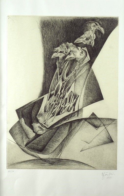 Novello Finotti : Senza titolo  (1994)  - Acquaforte - Asta Arte Moderna e Contemporanea - III - Galleria Pananti Casa d'Aste
