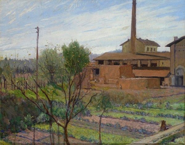 Galileo Chini - La Fornace (nave a Rovezzano)
