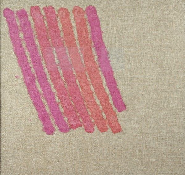 Giorgio Griffa : Senza titolo  (1980)  - Acrilico su tela - Auction Arte Moderna e Contemporanea, Edizioni e Grafica - I - Galleria Pananti Casa d'Aste