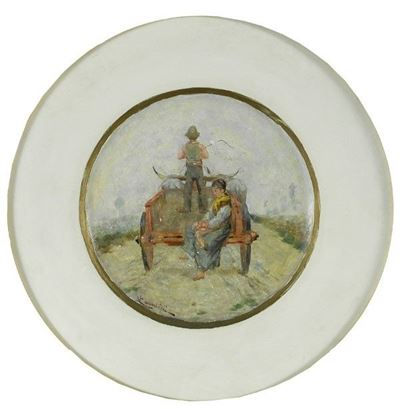 Piatto con Scena Agreste