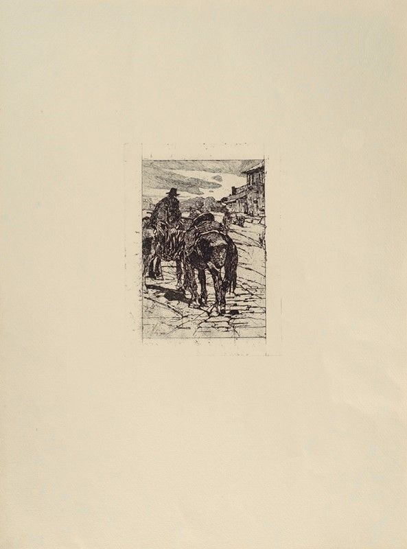 Giovanni Fattori - Sosta di somarelli