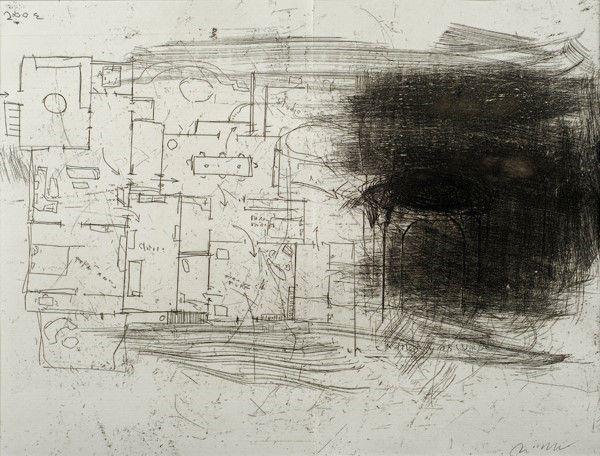 Piero Pizzi Cannella : La camera oscura  (2003)  - Acquaforte - Asta Arte Moderna e Contemporanea - III - Galleria Pananti Casa d'Aste