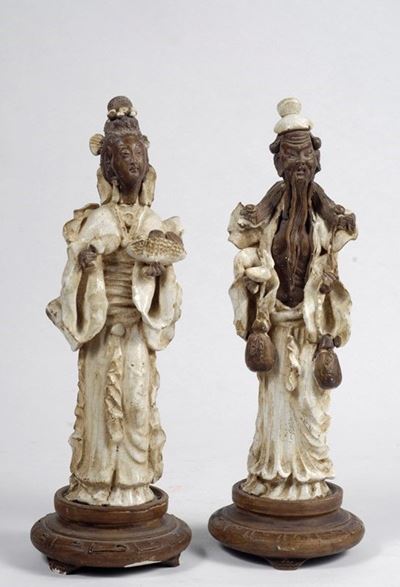 Figura di Dama e Vecchio Contadino