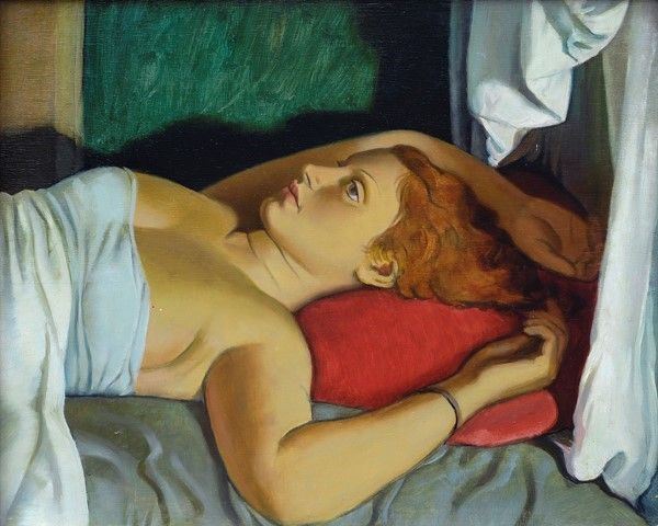 RAM (Ruggero Alfredo Michahelles) - Ragazza con cuscino rosso