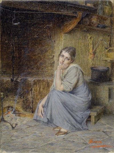 Ragazza al Focolare