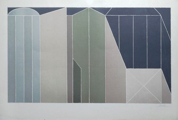 Giuseppe Uncini : Composizione verticale  - Litografia - Asta Arte Moderna e Contemporanea - III - Galleria Pananti Casa d'Aste
