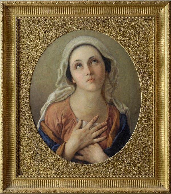 Attr. a Giovanni Carnovali detto il Piccio : Santa  - Olio su tela - Auction Arte Moderna e Contemporanea - III - Galleria Pananti Casa d'Aste