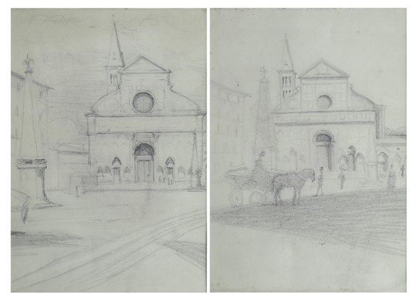 Anonimo, Fine XIX Sec. - Piazza Santa Maria Novella