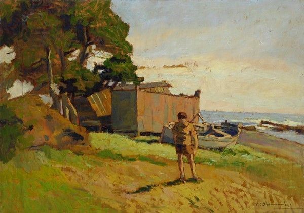 Carlo Domenici - Ragazzo sulla Spiaggia