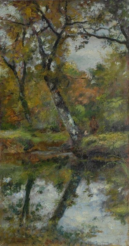 Eugenio Cecconi - Autunno con cacciatore