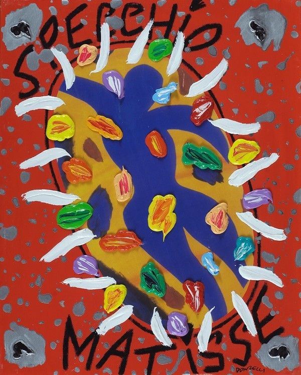 Bruno Donzelli : Specchio Matisse  - Tecnica mista su tela - Asta Arte Moderna e Contemporanea - III - Galleria Pananti Casa d'Aste
