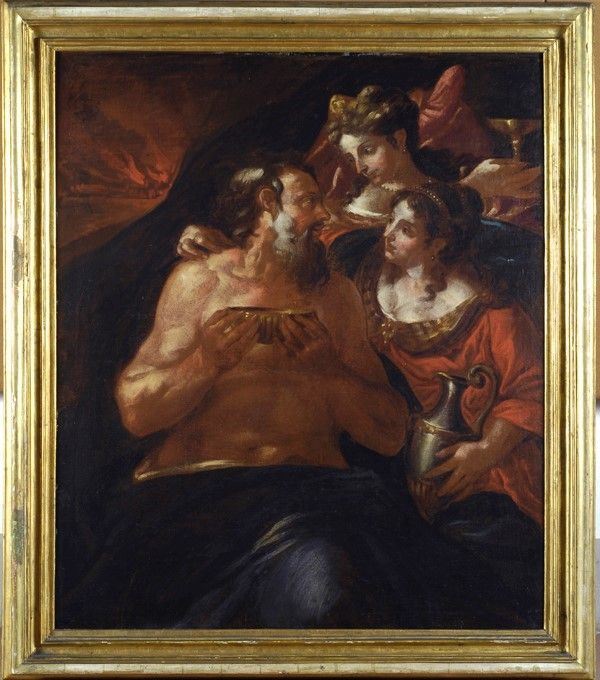 Scuola Italia Settentrionale, XVII Sec. - Loth e le Figlie